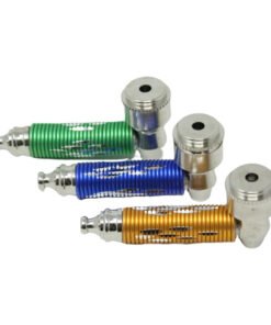 3" Metal pipe with Diamond Cuts - Assorted Colour