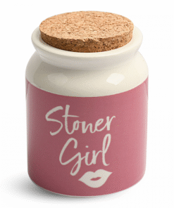 Ceramic Stash Jar - Stoner Girl