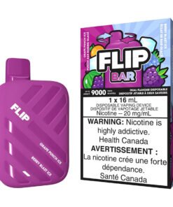 Flip Bar Disposable Vape Device - Grape Punch Ice And Berry Blast Ice