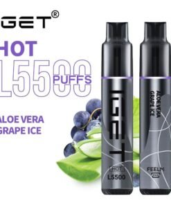 iGET HOT VAPE 5500 PUFF – ALOE VERA GRAPE ICE