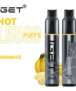 iGET HOT VAPE 5500 PUFF – BANANA ICE