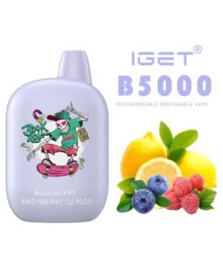 iGET B5000 VAPE 5000 PUFF – BLUEBERRY RASPBERRY LEMON