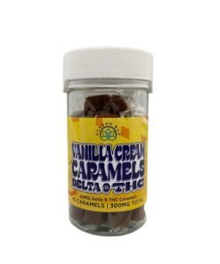 Delta-9 THC Vanilla Cream Caramels – 300mg