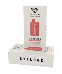 Nicotine Free Gust Super Lychee Ice Rechargeable Disposable