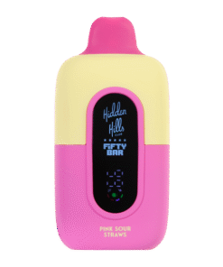 Pink Sour Straws Hidden Hills X Fifty Bar