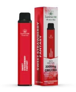 CBD Disposable Vape – Sweet Strawberry Fantasy (2000mg)