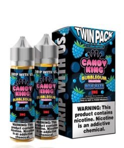 Candy King Twin Pack Bubblegum Blue Razz 2x 60ml Vape Juice