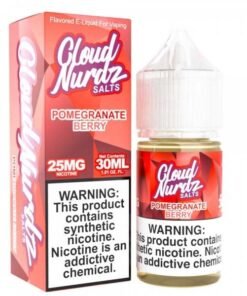 Cloud Nurdz Salts Pomegranate Berry Nic Salt Vape Juice 30ml