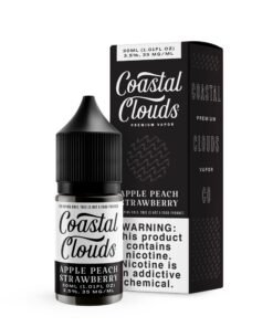 Coastal Clouds Saltwater Apple Peach Strawberry 30ml Nic Salt Vape Juice