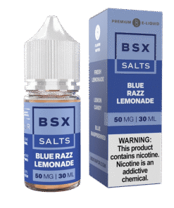 Glas BSX Blue Razz Lemonade Nic Salt Vape Juice 30ml