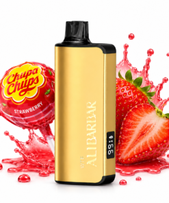 ALIBARBAR INGOT chupa chups STRAWBERRY 9000 Puffs - AusVape Direct