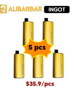 5pcs-ALIBARBAR INGOT 9000PUFFS