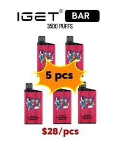 IGET BAR 3500PUFFS — 5PCS