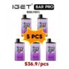 IGET BAR PRO 10000PUFFS — 5PCS